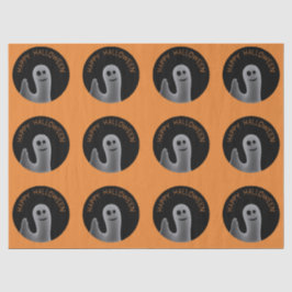 Freundlicher Geist (glückliches Halloween) Seidenpapier