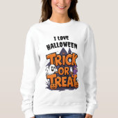 Freundlicher Halloween-Spaß mit Süßigkeiten! Sweatshirt (Vorderseite)