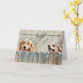 Freundlicher Hund Pals Lächeln Bibel Verse Card Karte (Gelbe Blume)