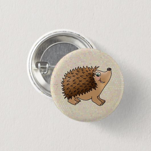 freundlicher Igel Button (Vorne & Hinten)