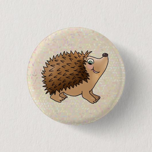 freundlicher Igel Button (Vorderseite)