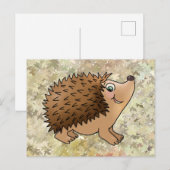 freundlicher Igel Postkarte (Vorne/Hinten)