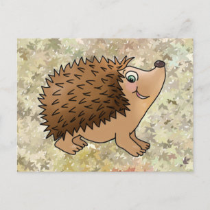 freundlicher Igel Postkarte