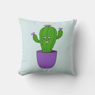 Freundlicher Kaktus Kissen
