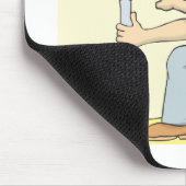 Freundlicher Klempner-Cartoon Mousepad (Ecke)