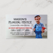 Freundlicher Klempner- und Klempnerservice Visitenkarte (Vorderseite)