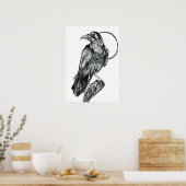 Freundlicher Krähenposter Poster (Küche)