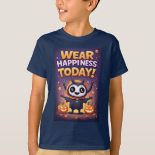 Freundlicher Kürbis-Charakter für Halloween T-Shirt