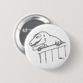 Freundlicher Nachbarschafts-Dinosaurier Button (Vorne & Hinten)