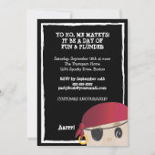 Freundlicher Piraten-Geburtstag oder Einladung (Rückseite)