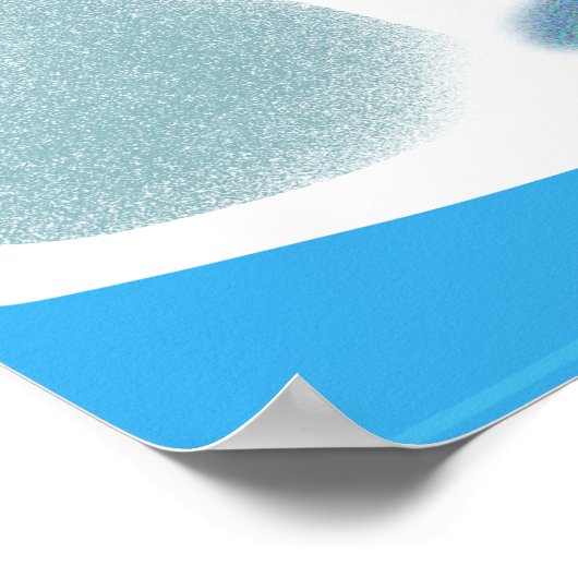 Freundlicher Polar-Bär auf einem Iceberg-Poster Poster (Ecke)