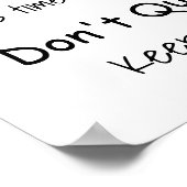 Freundlicher Rat von einem Sloth Poster (Ecke)