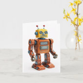 Freundlicher Roboter ist für Sie das Rooting Karte (Gelbe Blume)
