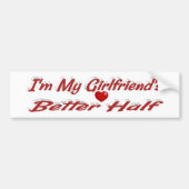 Freundlicher roter Text Autoaufkleber (Vorne)