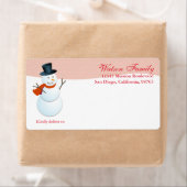 Freundlicher Schneemann Nordpol Rosa Zollversand (Insitu)