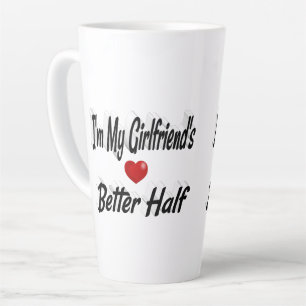 Freundlicher schwarzer Text Milchtasse