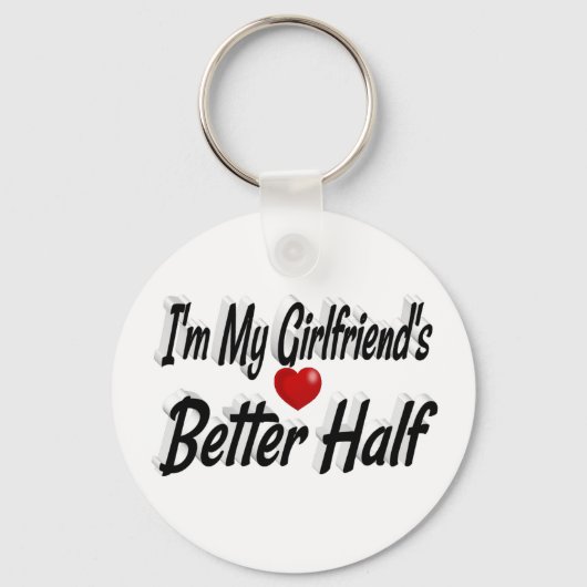 Freundlicher schwarzer Text Schlüsselanhänger (Rückseite)