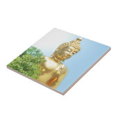 freundlicher sitzender Buddha Fliese (Seite)