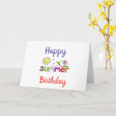 FREUNDLICHER ****SOMMER**** BIRTHTAG FÜR SIE! KARTE (Gelbe Blume)