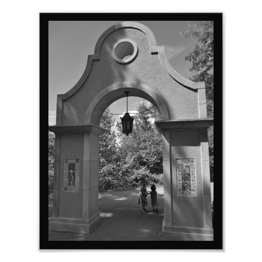 Freundlicher Spaziergang Fotodruck (Vorne)