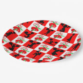 FREUNDLICHER URLAUB PAPPTELLER (Schrägansicht)