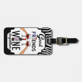 Freundlicher Wein Gepäckanhänger (Vorderseite horizontal)