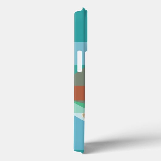 Freundlicher weißer Ziegenboden - farbenfroher geo Case-Mate iPhone Hülle (Rückseite / Rechts)