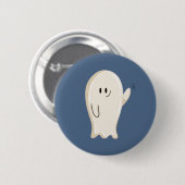 Freundlicher winkender Geist Button (Vorne & Hinten)