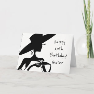 FREUNDLICHES **60.** BIRTHTAG ***SISTER*** KARTE