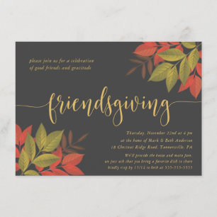 FREUNDLICHES ABENDESSEN BRIGHT FOLIAGE EINLADUNG