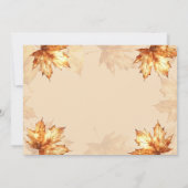 Freundliches Abendessen Rustikal Eleganter Ernteda Einladung (Rückseite)