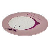 Freundliches Ausschnitt-Brett des rote Schneidebrett (Ecke)