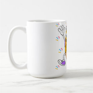 Freundliches Bleistift-Design für den Rückkehr-zur Kaffeetasse