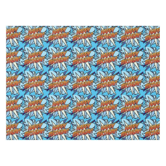 FREUNDLICHES Comic Tischdecke (Vorderseite (Horizontal))