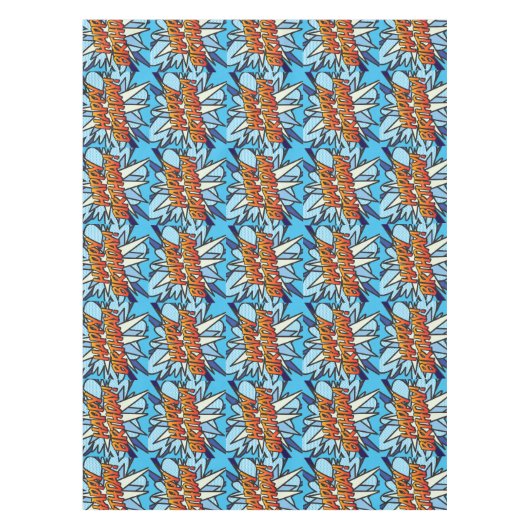 FREUNDLICHES Comic Tischdecke (Vorderseite)