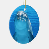 Freundliches Delphin-Foto Keramik Ornament (Rechts)