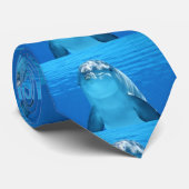 Freundliches Delphin-Foto Krawatte (Gerollt)