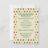 Freundliches Dinner Einladung Sonnenblumen Pumpkin (Rückseite)