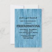 Freundliches Dinner Fest Blue Pumpkin Einladung (Vorderseite)