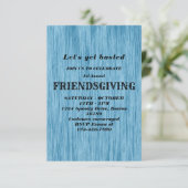 Freundliches Dinner Fest Blue Pumpkin Einladung (Stehend Vorderseite)