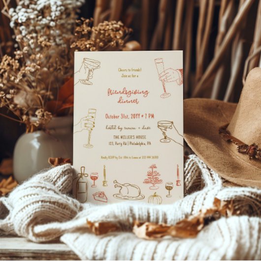 Freundliches Dinner mit kluger Einladung