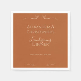 Freundliches Dinner Party Chic Elegante Serviette