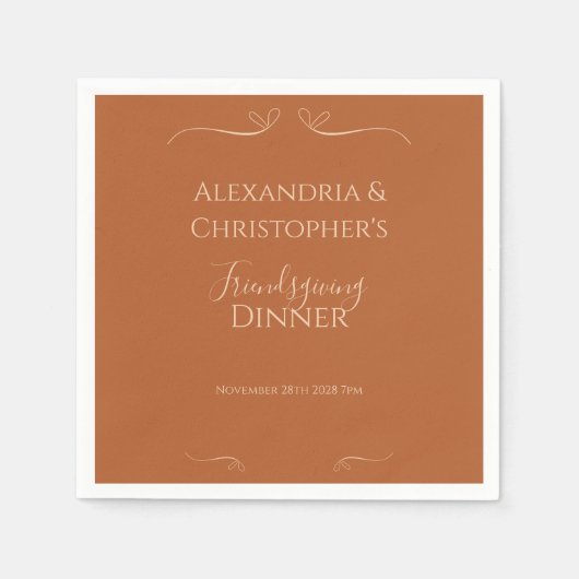 Freundliches Dinner Party Chic Elegante Serviette (Vorderseite)