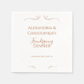 Freundliches Dinner Party Chic Minimal Serviette (Vorderseite)