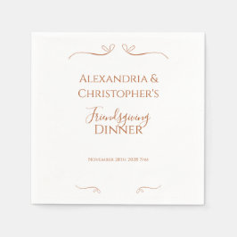 Freundliches Dinner Party Chic Minimal Serviette