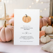 Freundliches Dinner Pumpkin Einladung