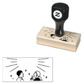 Freundliches Ehepaar Gummistempel (Stempel)