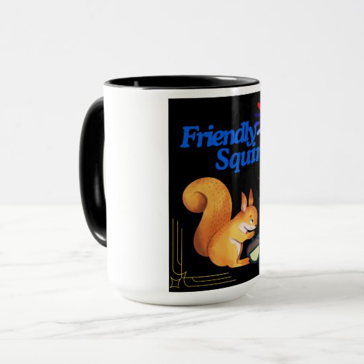 Freundliches Eichhörnchen: Kaffeetasse (Vorderseite Links)