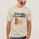 FREUNDLICHES EIER ICH BIN IN LIEBE T-Shirt (Vorderseite)