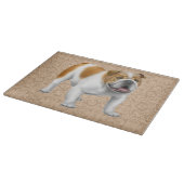 Freundliches englisches Bulldoggen-Schneidebrett Schneidebrett (Ecke)